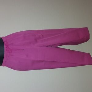 Coral Bay Pink Capri Women Pants Stretch Waist Band